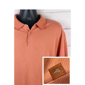 Tommy Bahama Men's Short Sleeve Polo in Salmon